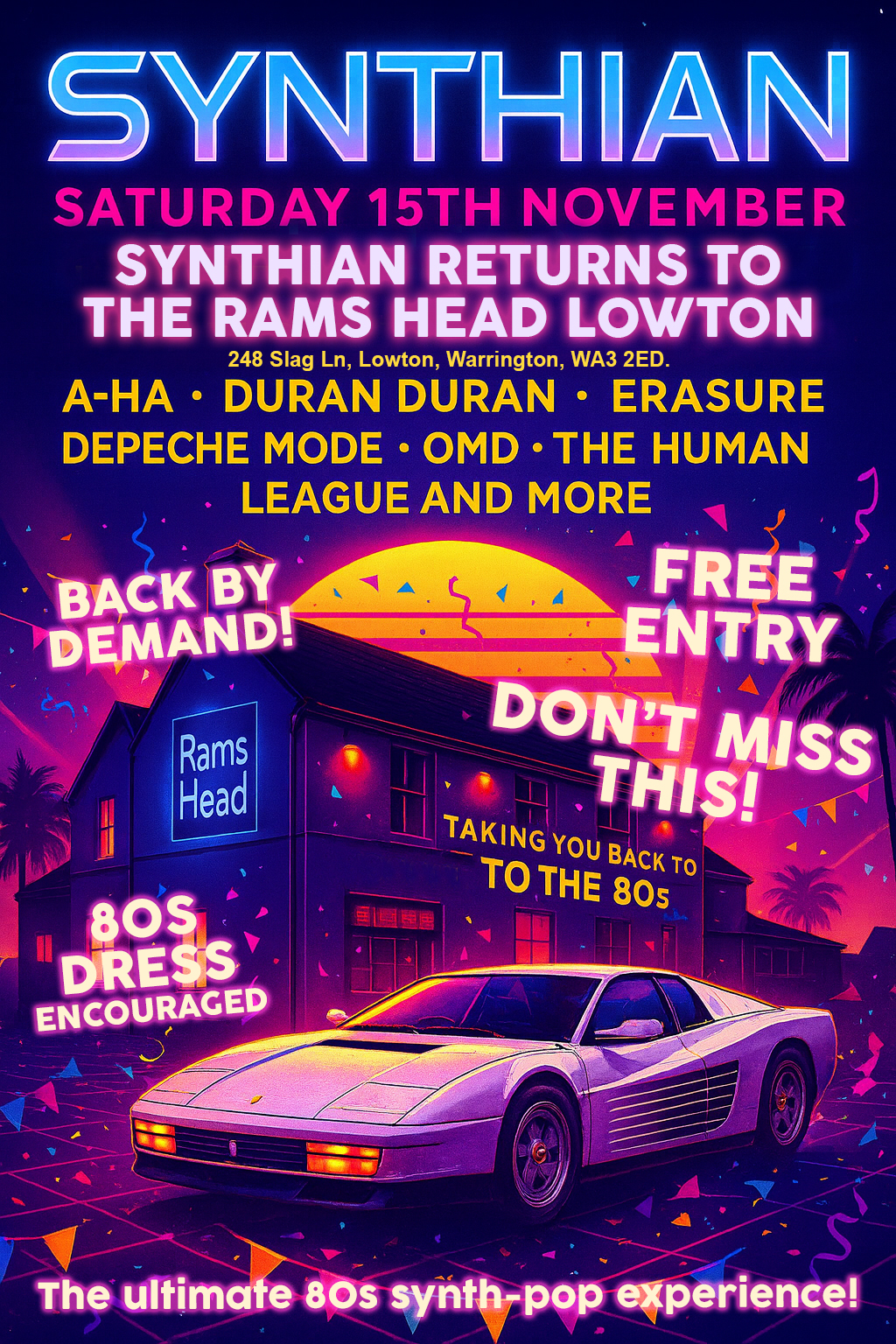 Synthian Flyer Rams Head A4 Portrait